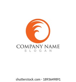 Fire fox logo and symbol vector