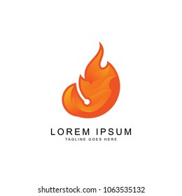 fire fox logo template