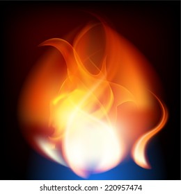 Fire frame in black