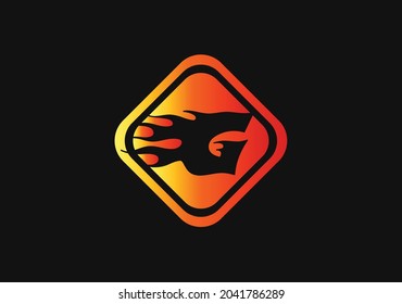 Fire G Letter Logo And Icon Design Template
