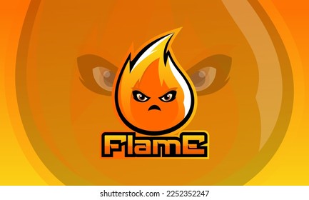 Fire Gaming Logo Design Illustration
