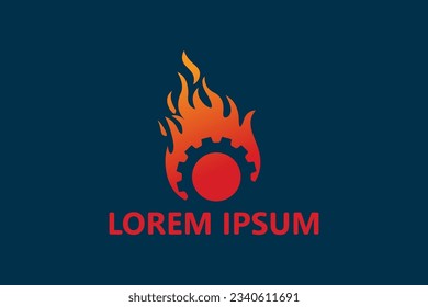 Vector de diseño de la plantilla del logotipo de los aparejos de fuego