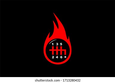 FIRE GEAR SPORT CAR VECTOR DESIGN