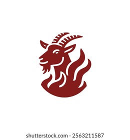 Fire goat logo for sale.