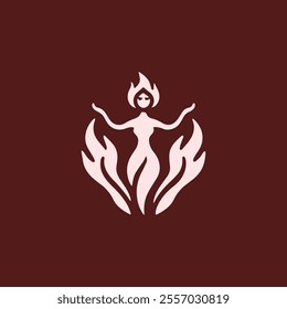 Fire goddess logo for sale.