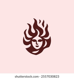 Fire goddess logo for sale.