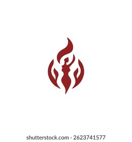 Fire goddess logo for sale.