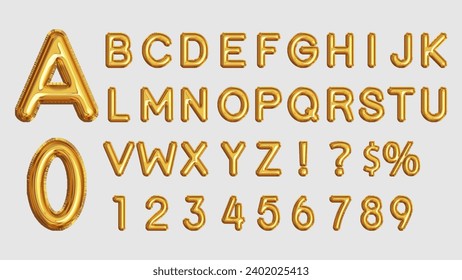Fire Gold Balloon Letters And Numbers svg