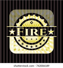 Fire gold emblem