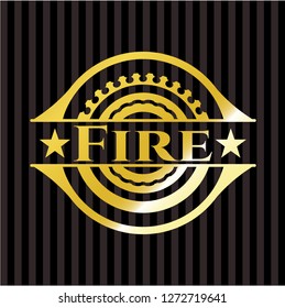 Fire gold shiny emblem
