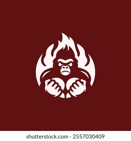 Fire gorilla logo for sale.