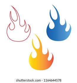 Fire Gradient Logo Style