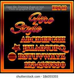 Fire Graphic Style for Design.
