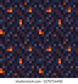 Fire ground textures, fire wall seamless pattern, abstract seamless tiles logo set pixel art style background. Isolated vector illustration. 8-bit. Design for web, stickers, logo and mobile app.
