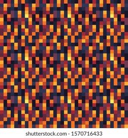 Fire ground textures, fire wall seamless pattern, abstract seamless tiles logo set pixel art style background. Isolated vector illustration. 8-bit. Design for web, stickers, logo and mobile app.