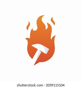 Design der Brandhammer-Logo-Vorlage