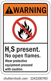 Fire hazard, flammable material oxygen sign and labels no smoking