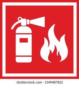 Fire Hazard Flat Vector Sign