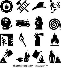 Fire hazard icons