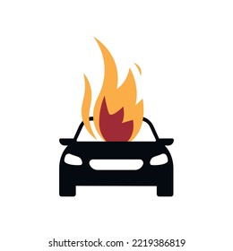 fire hazard insurance concept. editable vector.
