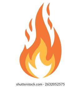 Fire Hazard Symbol Flat Design