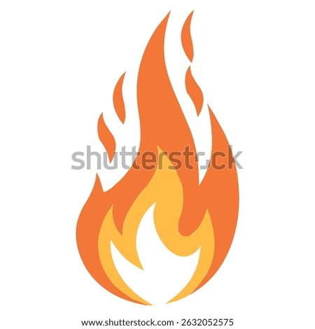 Fire Hazard Symbol Flat Design