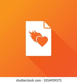 fire heart icon