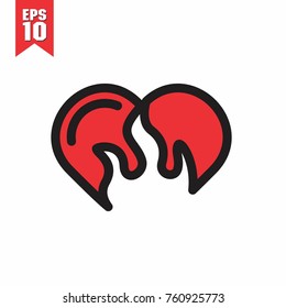 fire heart logo