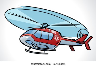 Fire Helicopter illustration