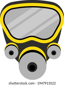 Fire helmet, illustration, vector on white background.