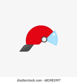fire helmet vector icon