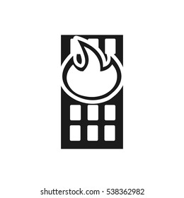 Fire in high-rise building.