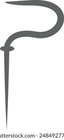Fire hook vector. Cartoon firefighter equipment. Fireman tools illustration.