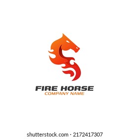 Diseño del logotipo creativo de la potencia del caballo de tiro