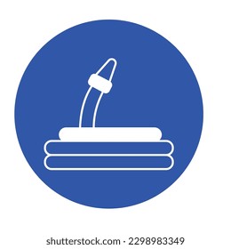 Fire hose Color Vector Icon which can easily modify

