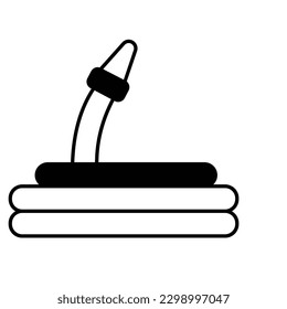 Fire hose Color Vector Icon which can easily modify

