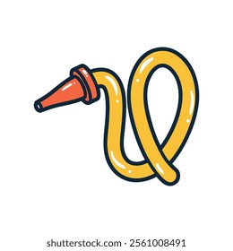 Fire hose element vector illustration