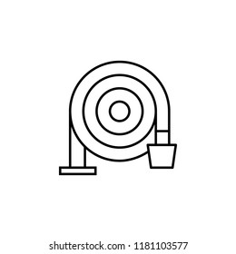 fire hose icon. Element of drip watering icon for mobile concept and web apps. Thin line fire hose icon can be used for web and mobile