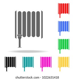Fire hose icon. Element firefighters multi colored icons for mobile concept and web apps. Icon for website design and development, app development. Premium icon on white background