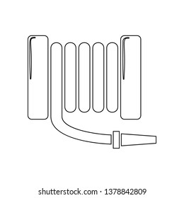 Fire hose icon. Element of Fireman for mobile concept and web apps icon. Outline, thin line icon for website design and development, app development