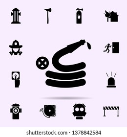 fire hose icon. Fireman icons universal set for web and mobile