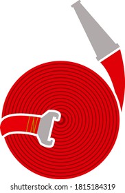 Feuerlöschsymbol. Flaches Farbdesign. Vektorgrafik.