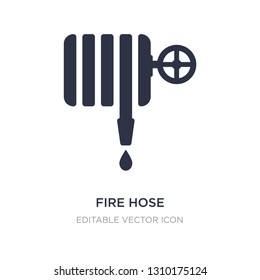 fire hose icon on white background. Simple element illustration from General concept. fire hose icon symbol design.