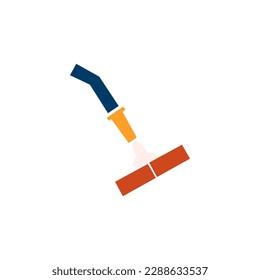 fire hose icon on white background, vector illustration
