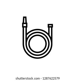 Fire Hose Icon Outline Vector