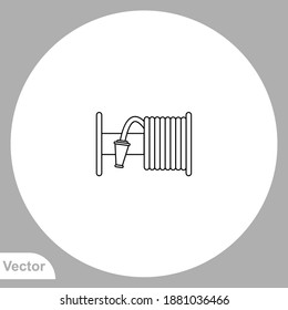 Fire hose icon sign vector,Symbol, logo illustration for web and mobile