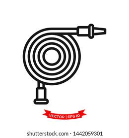 fire hose icon in trendy flat style