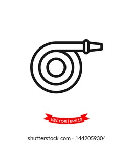fire hose icon in trendy flat style