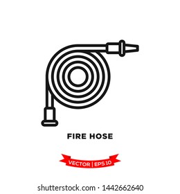 fire hose icon in trendy flat style 