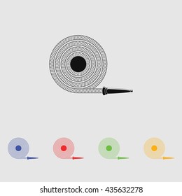 Fire hose icon Vector